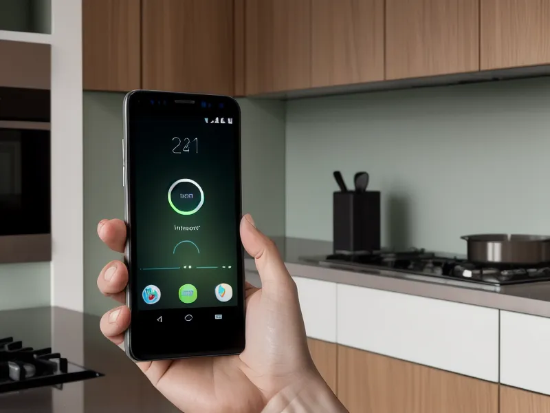 A smartphone app interface for a smart smoke detector showing the silence button.