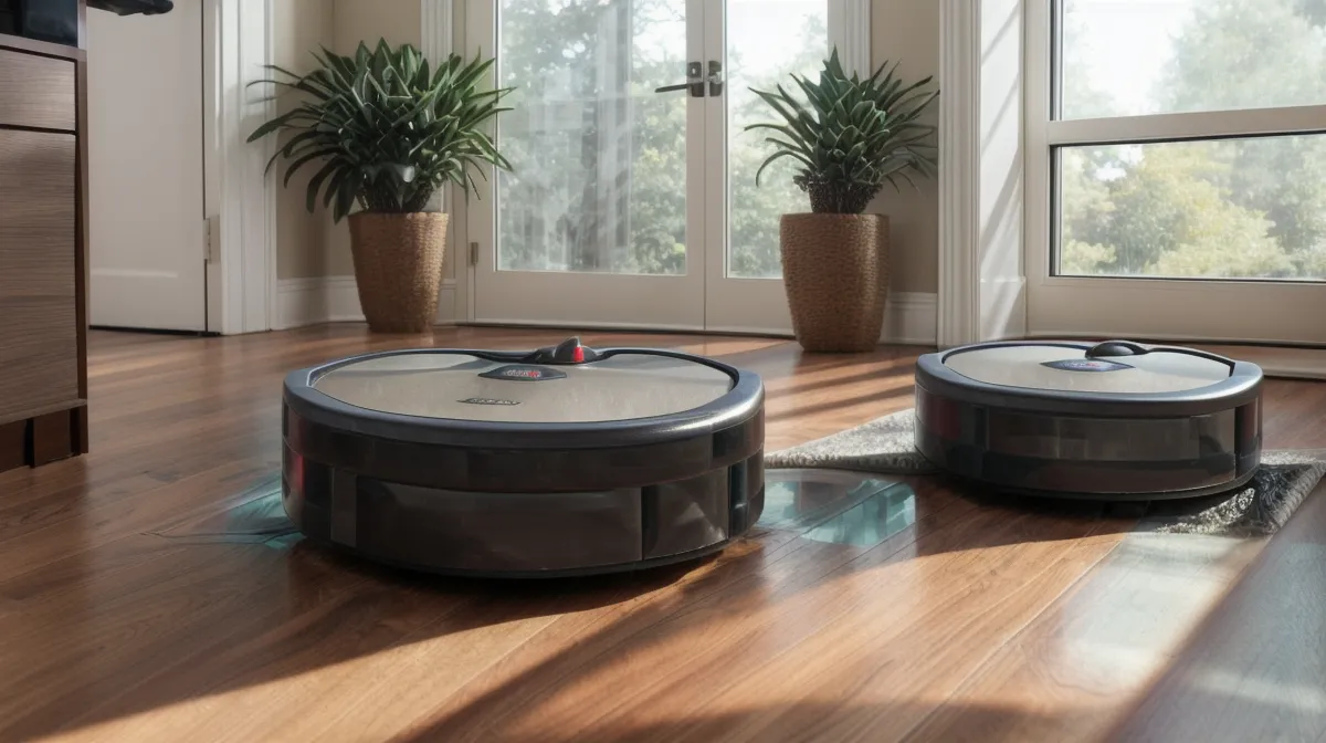 iRobot Roomba j7+ self-emptying bin dock tested for robot vacuum reliability and dog hair pet hair cleanup in a two-dog household
