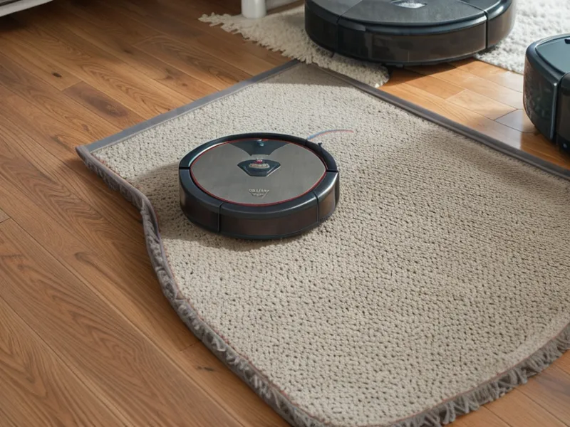 A smartphone app showing a robot vacuum map with no-go zones reset after a software update.