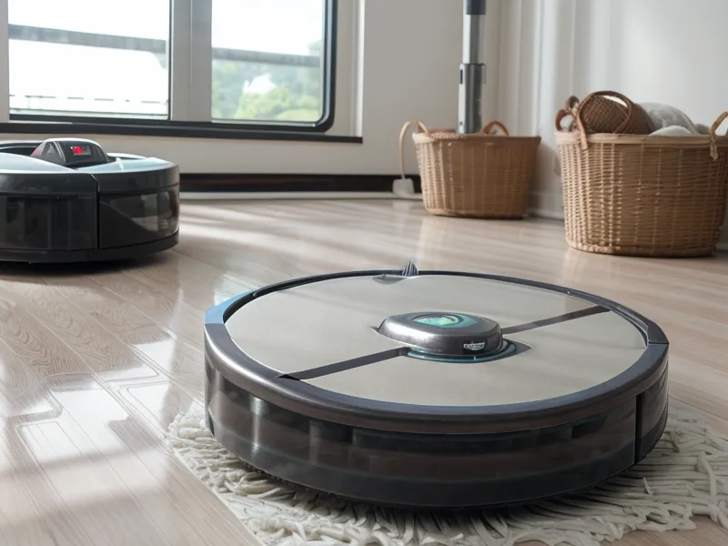 LG CordZero robot vacuum docked in its auto-empty station