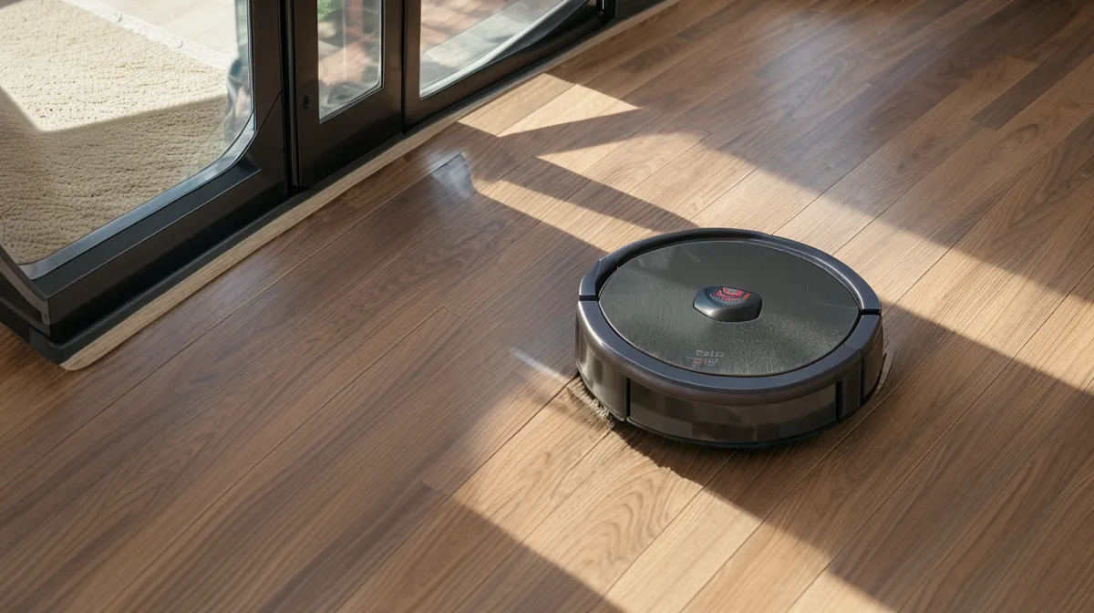 Robot vacuum reviews and air quality testing in a craftsman bungalow: the husky glitter tally hero image