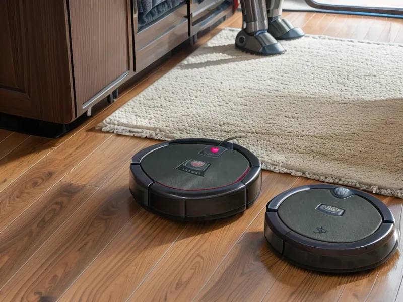 The LG CordZero auto-empty dock in a 1920s bungalow living room with a beagle resting nearby