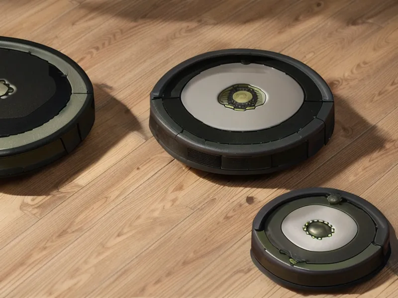 Close-up of Roomba j7+ obstacle avoidance camera facing a rubber dog toy.