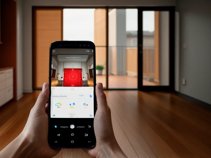Smartphone app showing the Roomba mapping interface with no-go zones near a dog bowl.