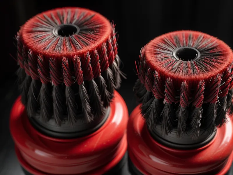 Close-up of Roborock S8 Pro Ultra DuoRoller rubber brushes